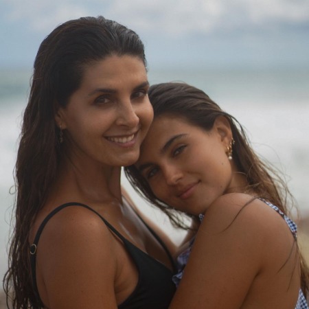 Romina Poza with her mother Mayrín Villanueva.